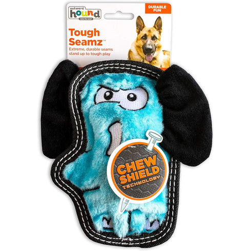 Tough Seamz Plush Dog Toy Elephant Small - Poudre Pet & Feed Supply 2